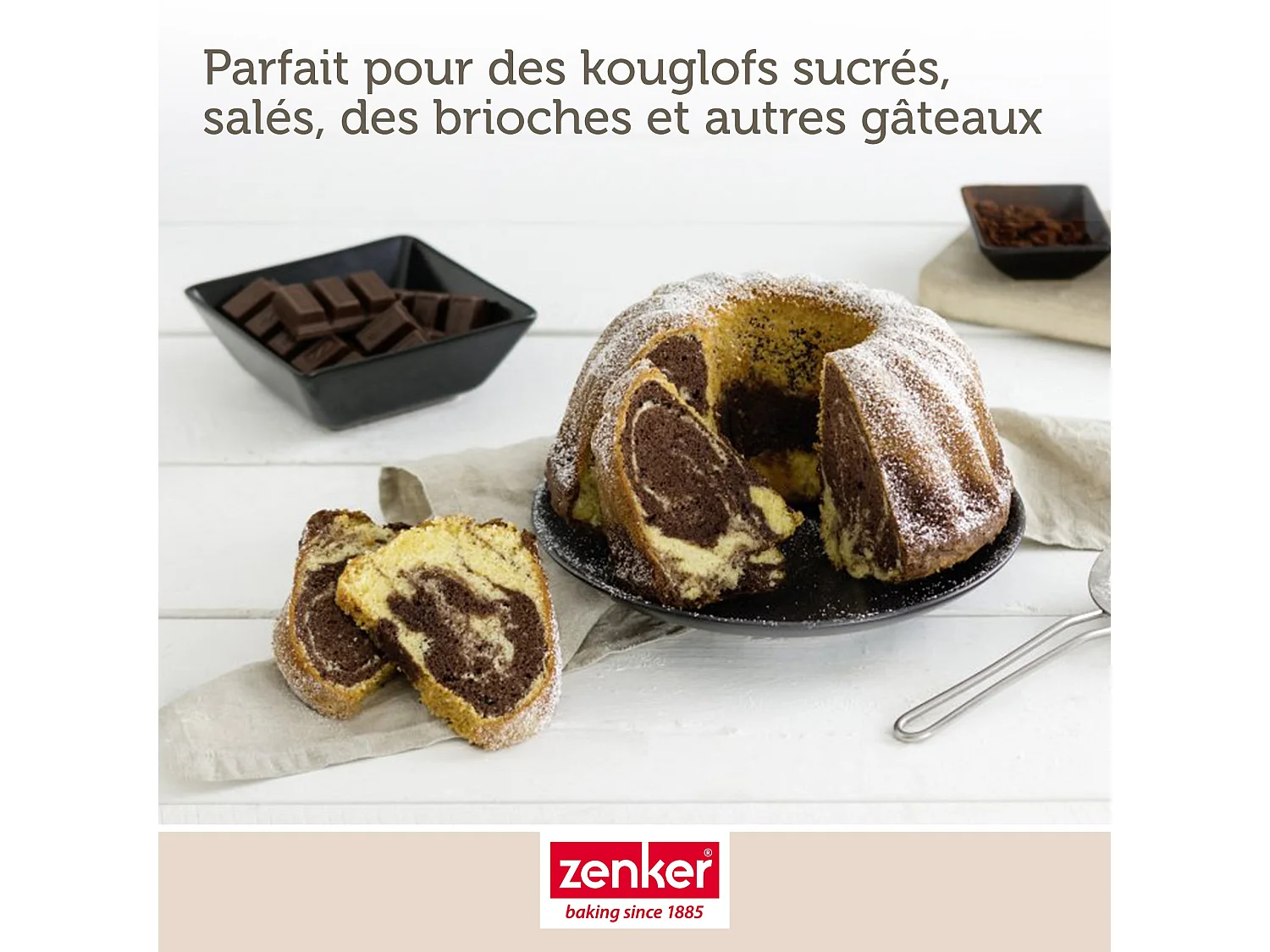 Moule à kouglof 22 cm Zenker Black Metallic