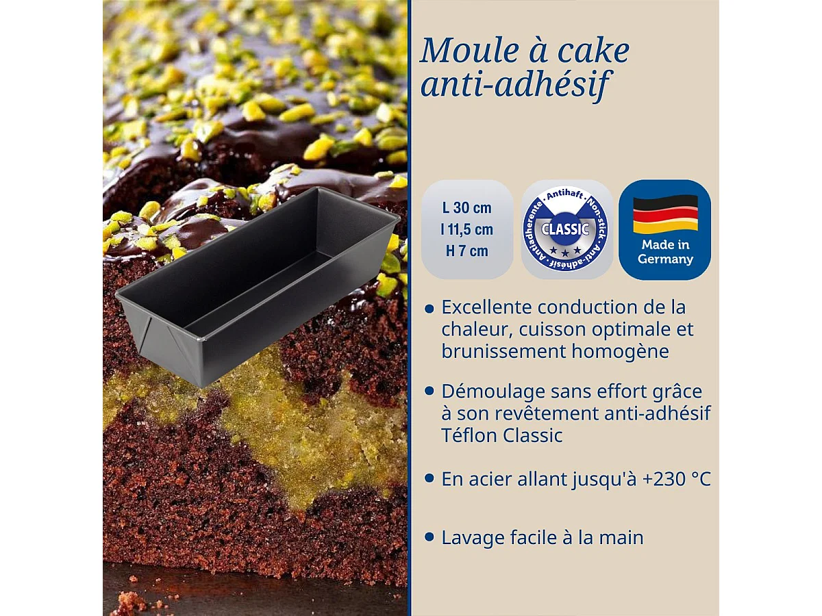 Moule à cake 30 x 11,5 cm Dr. Oetker Back-Freude