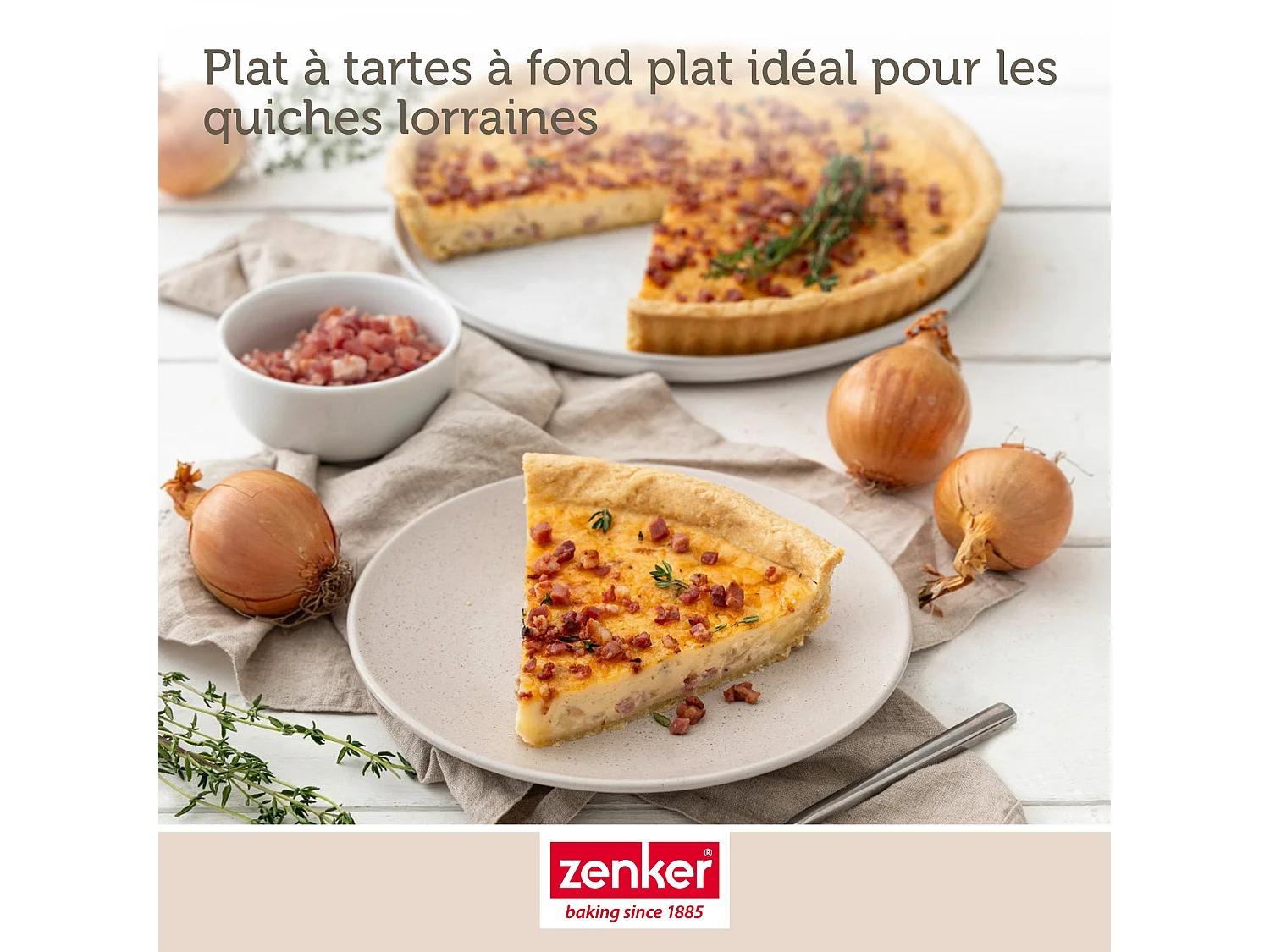 Moule à quiche lorraine 30 cm Zenker Spécial Countries