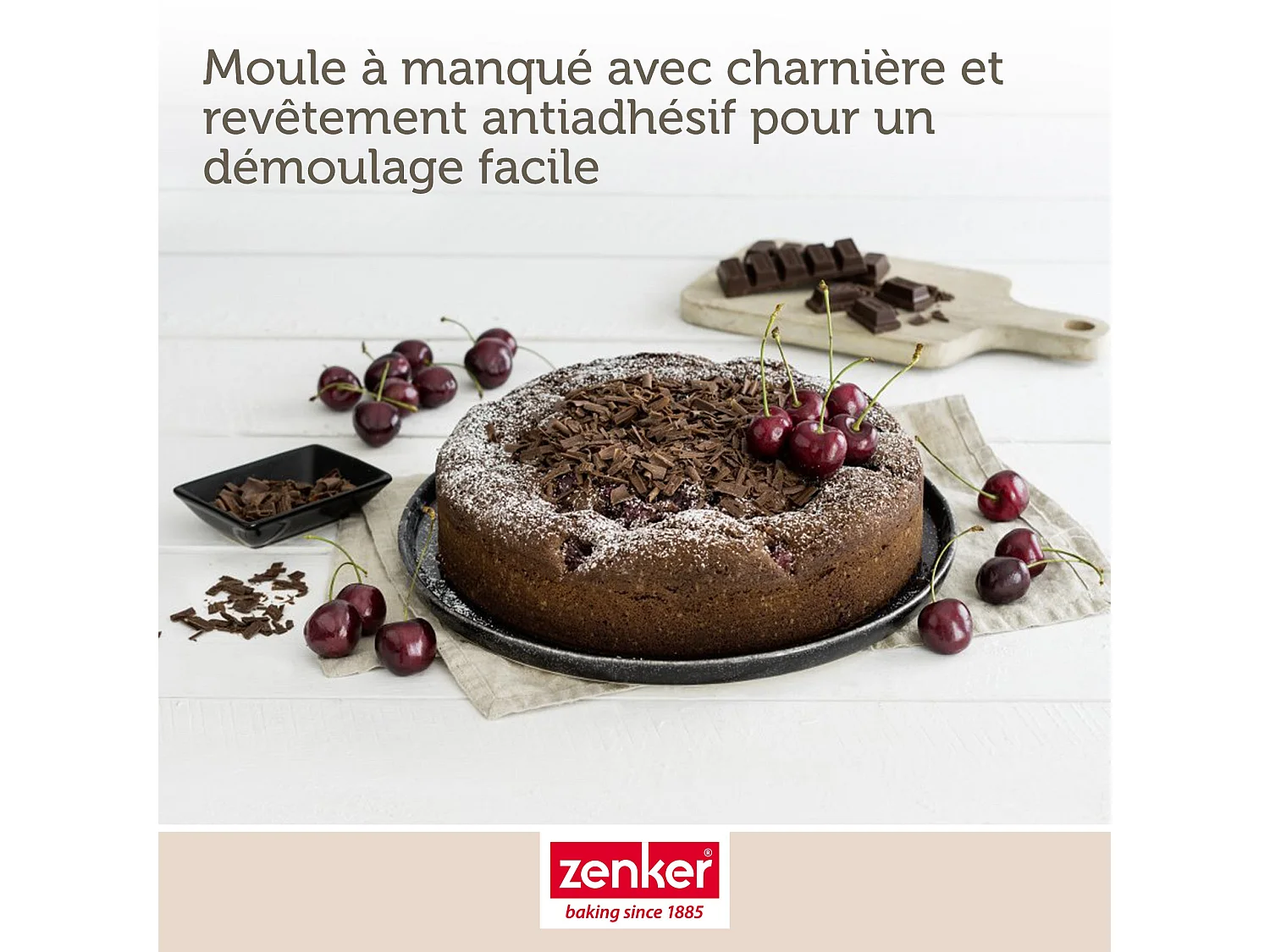 Moule à manqué à charnière 24 cm Zenker Black Metallic