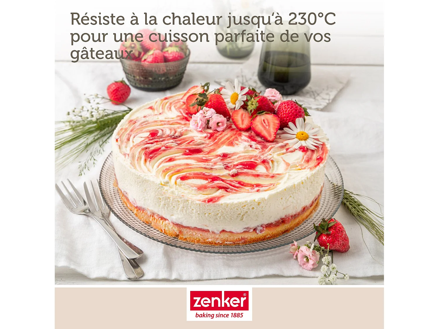 Moule à manqué à charnière 24 cm Zenker Black Metallic