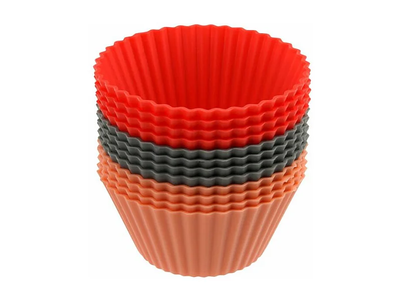 Lot de 12 caissettes muffins en silicone 7 cm Dr. Oetker Flexxibel Love