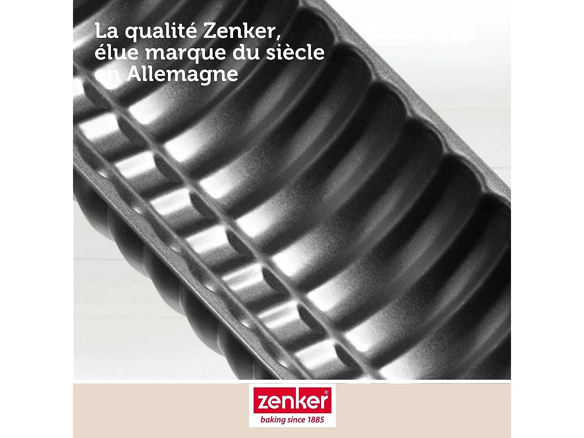 Moule à bûche de Noël 32 x 12,5 cm Zenker Black Metallic