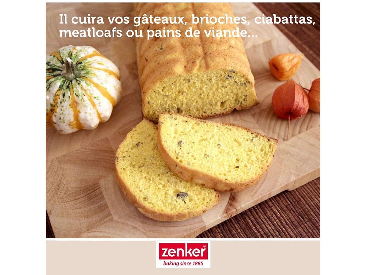 Moule à bûche de Noël 32 x 12,5 cm Zenker Black Metallic