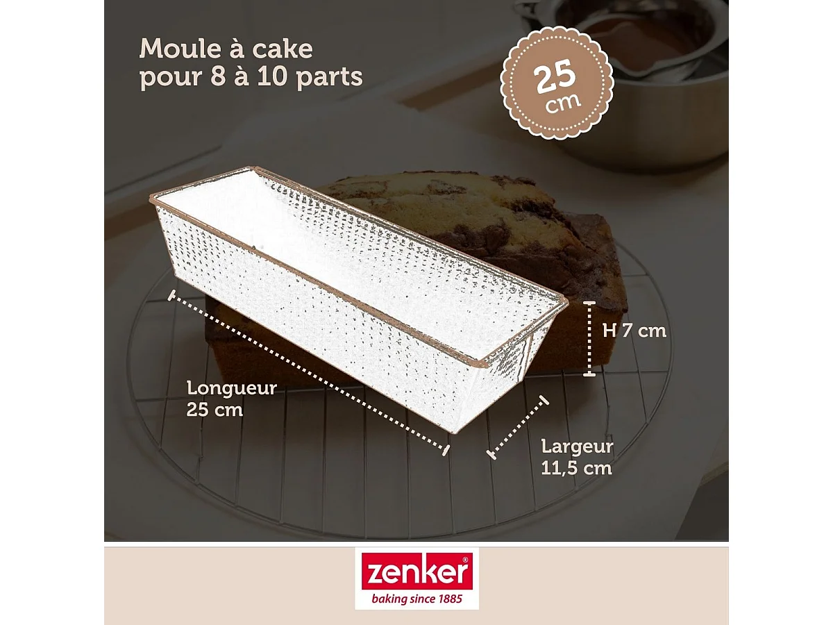 Moule à cake 25 cm Zenker Pure