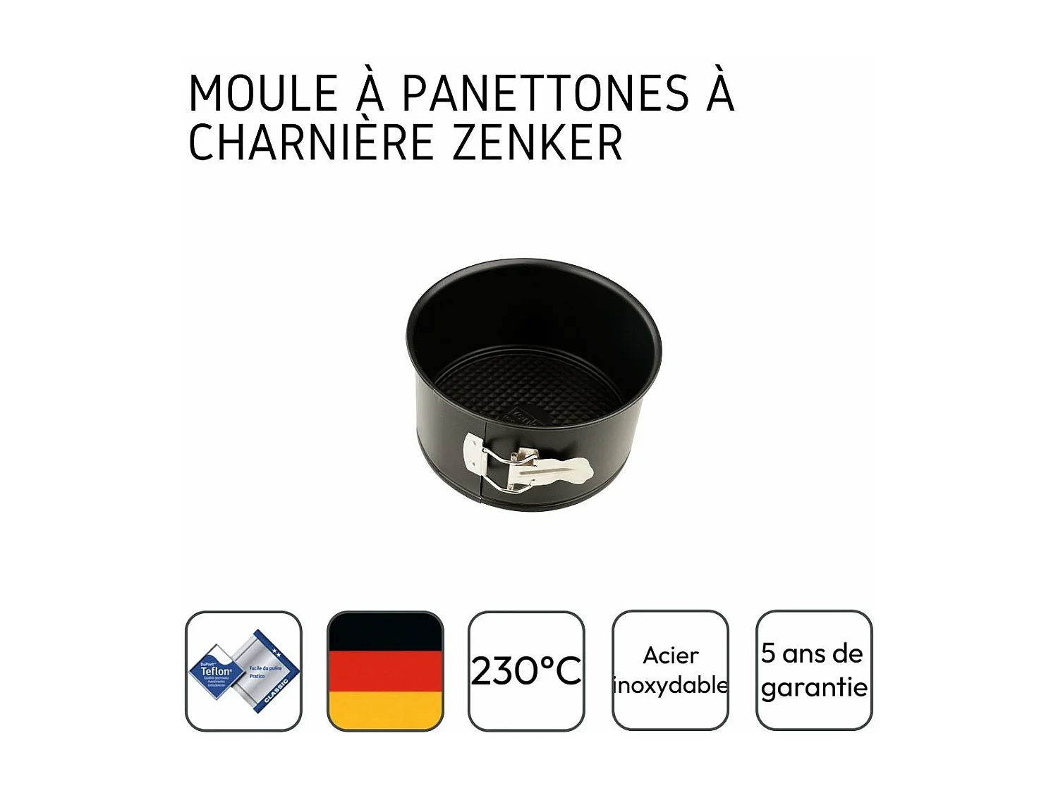 Moule à panettone à charnière 18 cm Zenker Spécial Countries