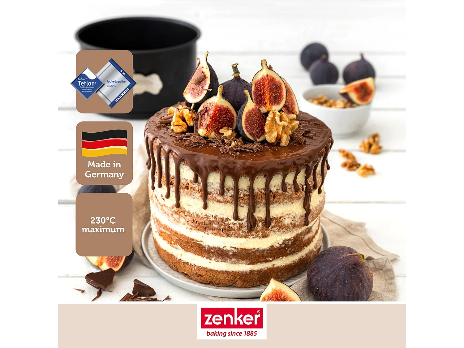Moule à panettone à charnière 18 cm Zenker Spécial Countries