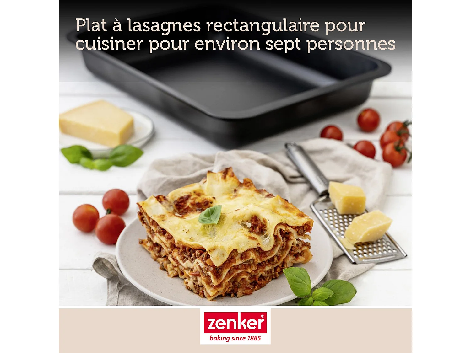 Plat à lasagnes maison 36 x 27 cm Zenker Spécial Countries