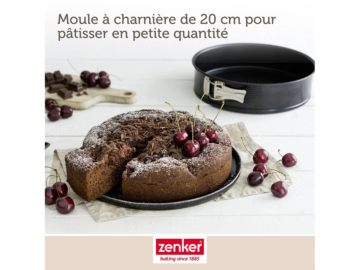 Moule à manqué à charnière 20 cm Zenker Black Metallic