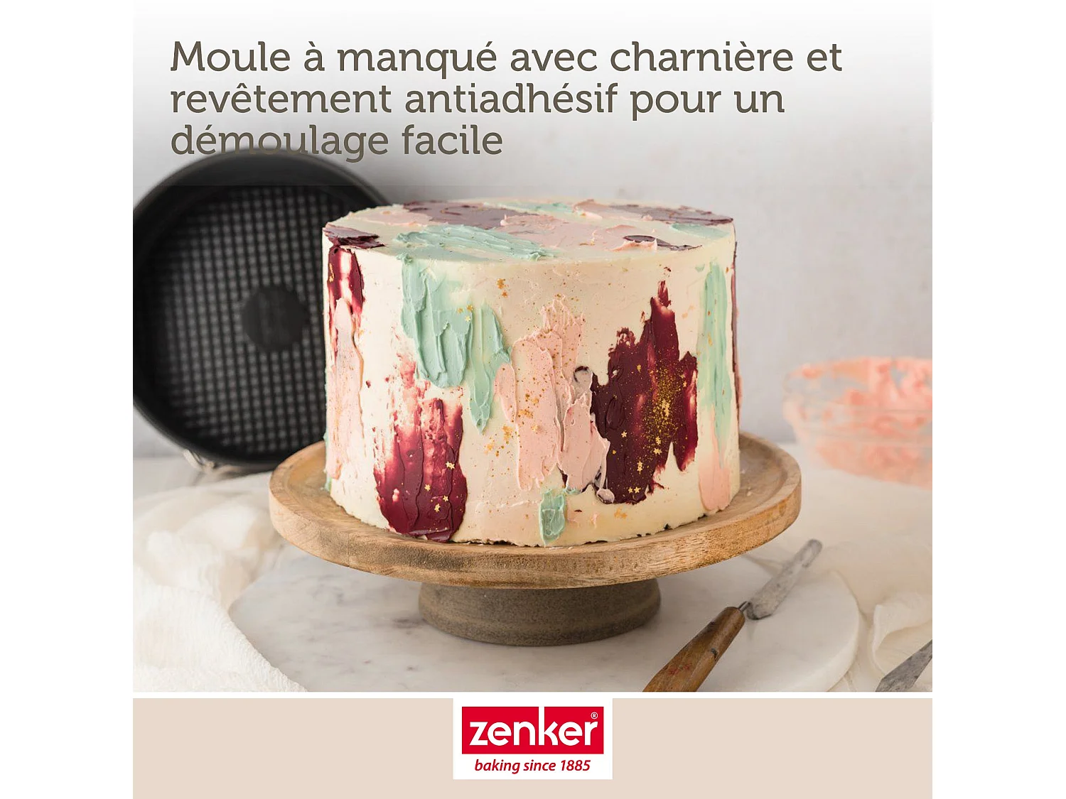 Moule à manqué à charnière 20 cm Zenker Black Metallic