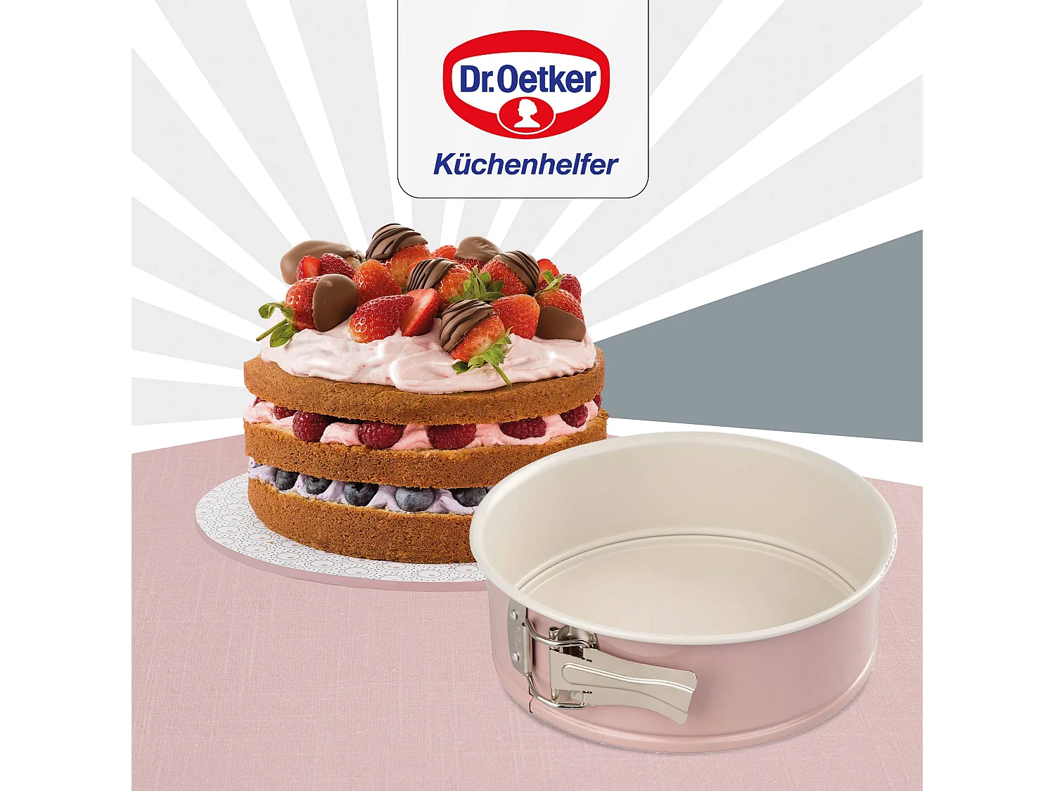 Moule à manqué à charnière 20 cm Dr. Oetker Rétro