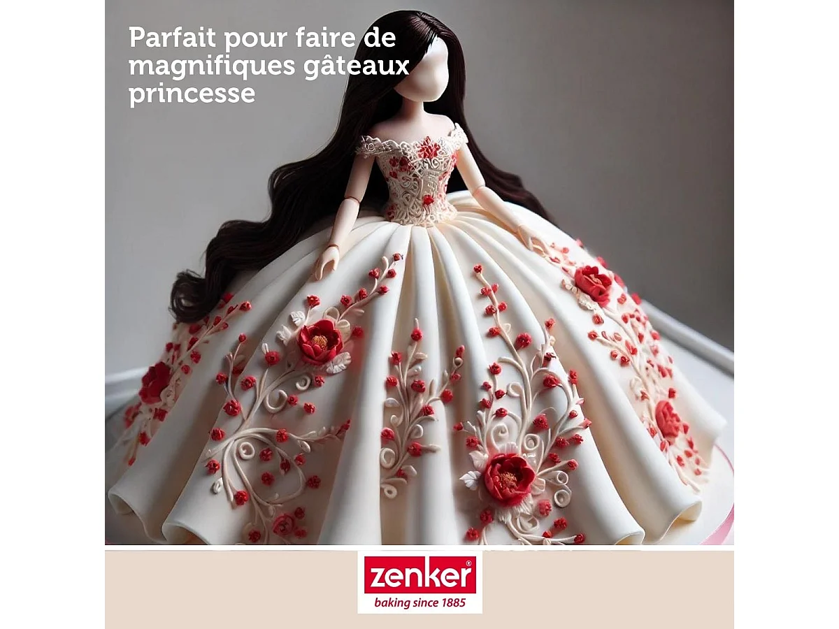 Moule demi sphère pour gâteau ballon de foot 18 cm Zenker Spécial Football