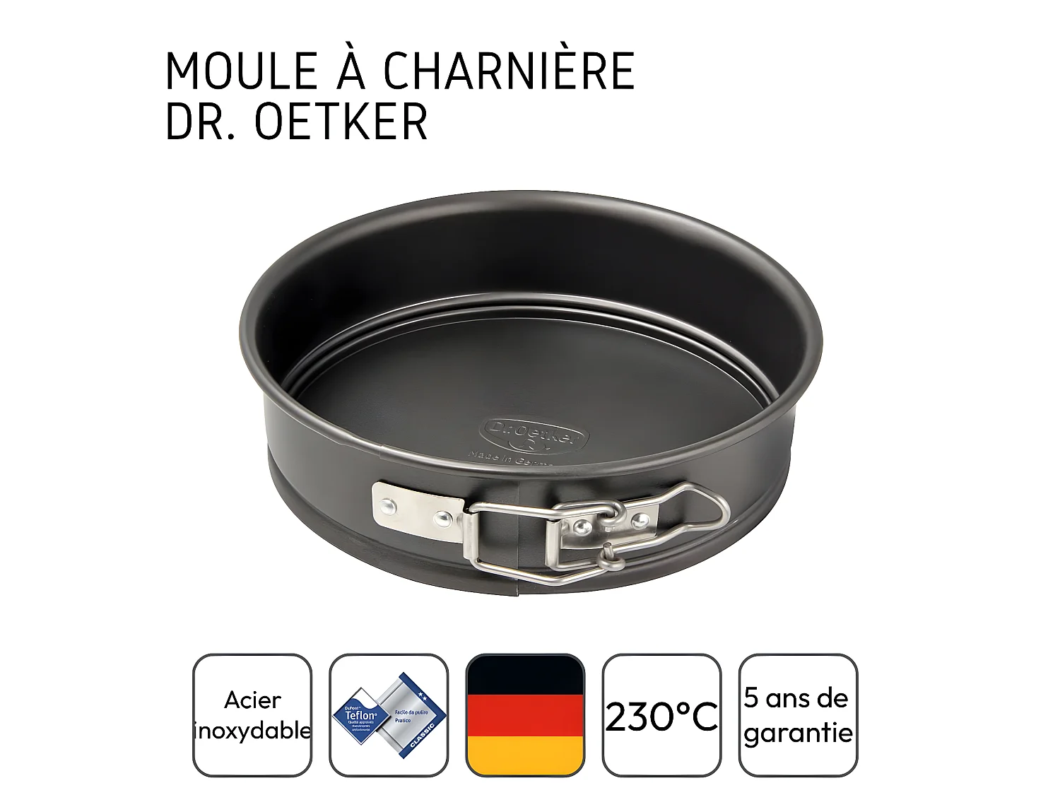 Moule à manqué à charnière 16 cm Dr.Oetker