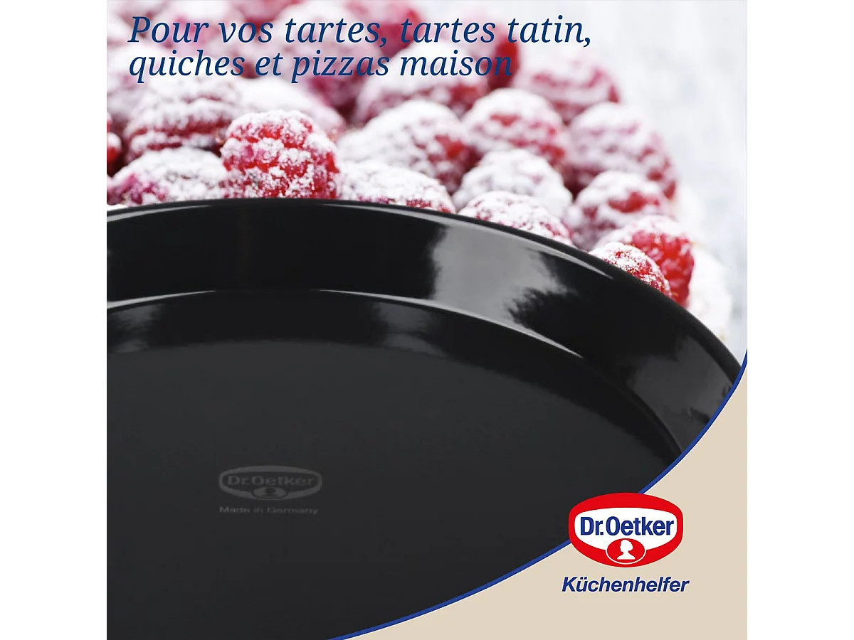 Plat à four pour tartes et pizzas 32 cm Dr.Oetker Tradition