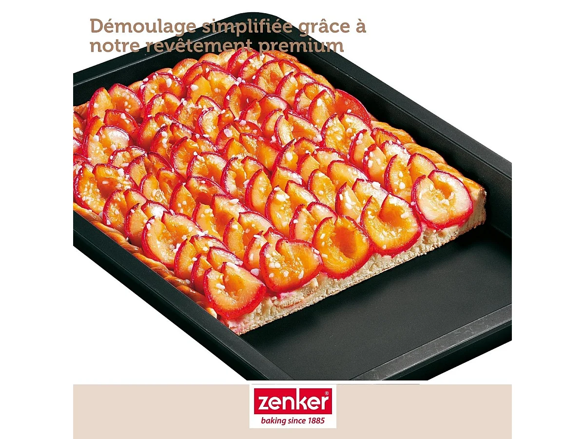 Plaque de four rectangulaire 42 x 29 cm Zenker Black Metallic