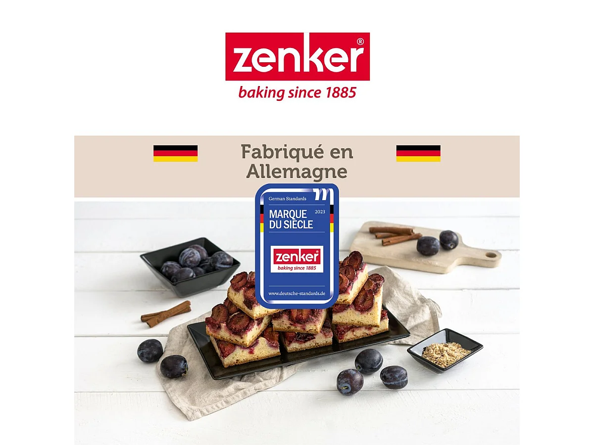 Plaque de four rectangulaire 42 x 29 cm Zenker Black Metallic