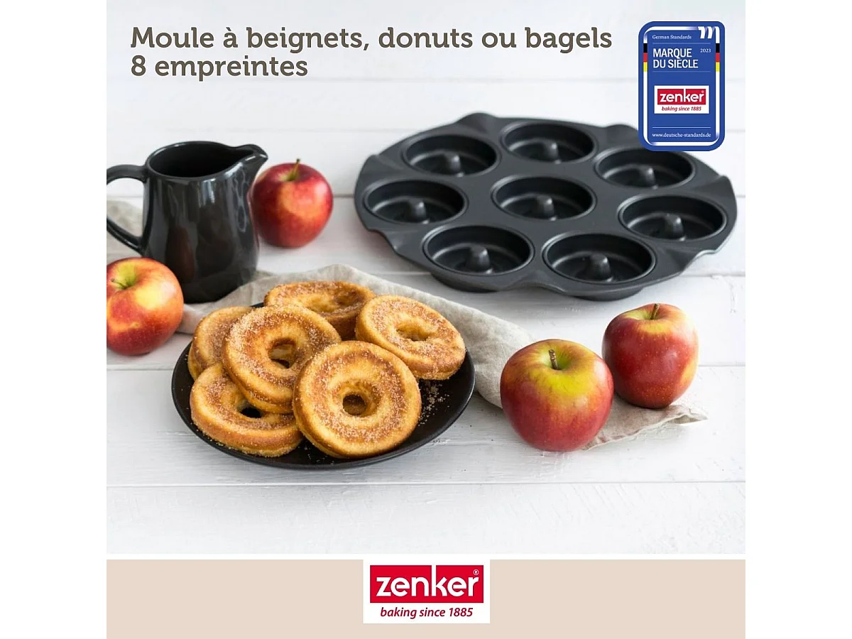 Moule pour 8 beignets au four 33 Zenker Black Metallic