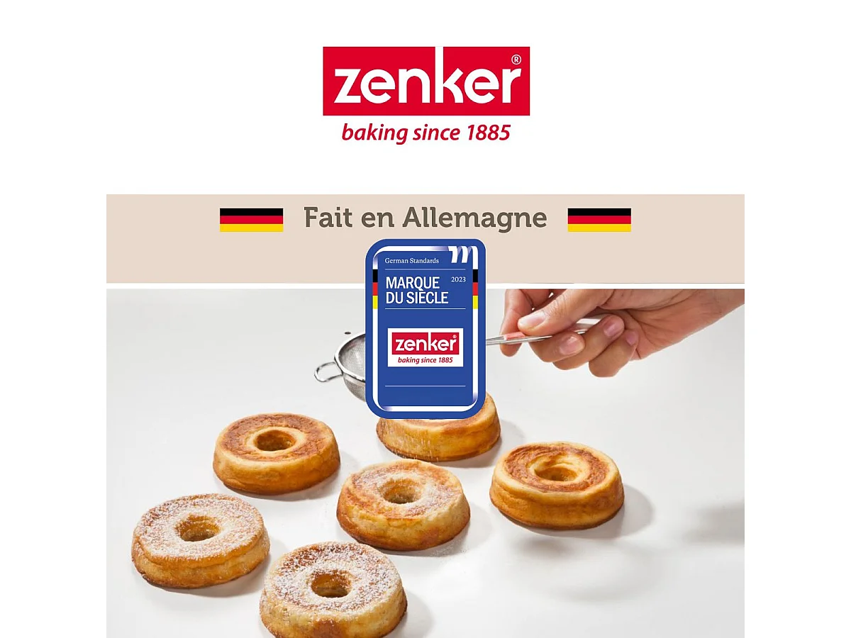 Moule pour 8 beignets au four 33 Zenker Black Metallic