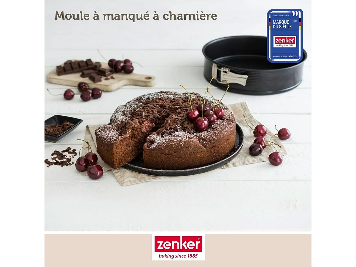 Moule à manqué à charnière 26 cm Zenker Black Metallic