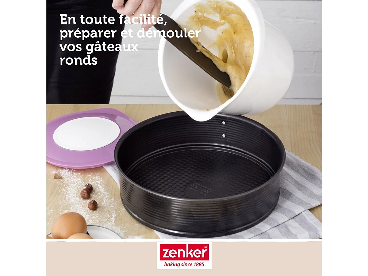 Moule à manqué à charnière 26 cm Zenker Black Metallic