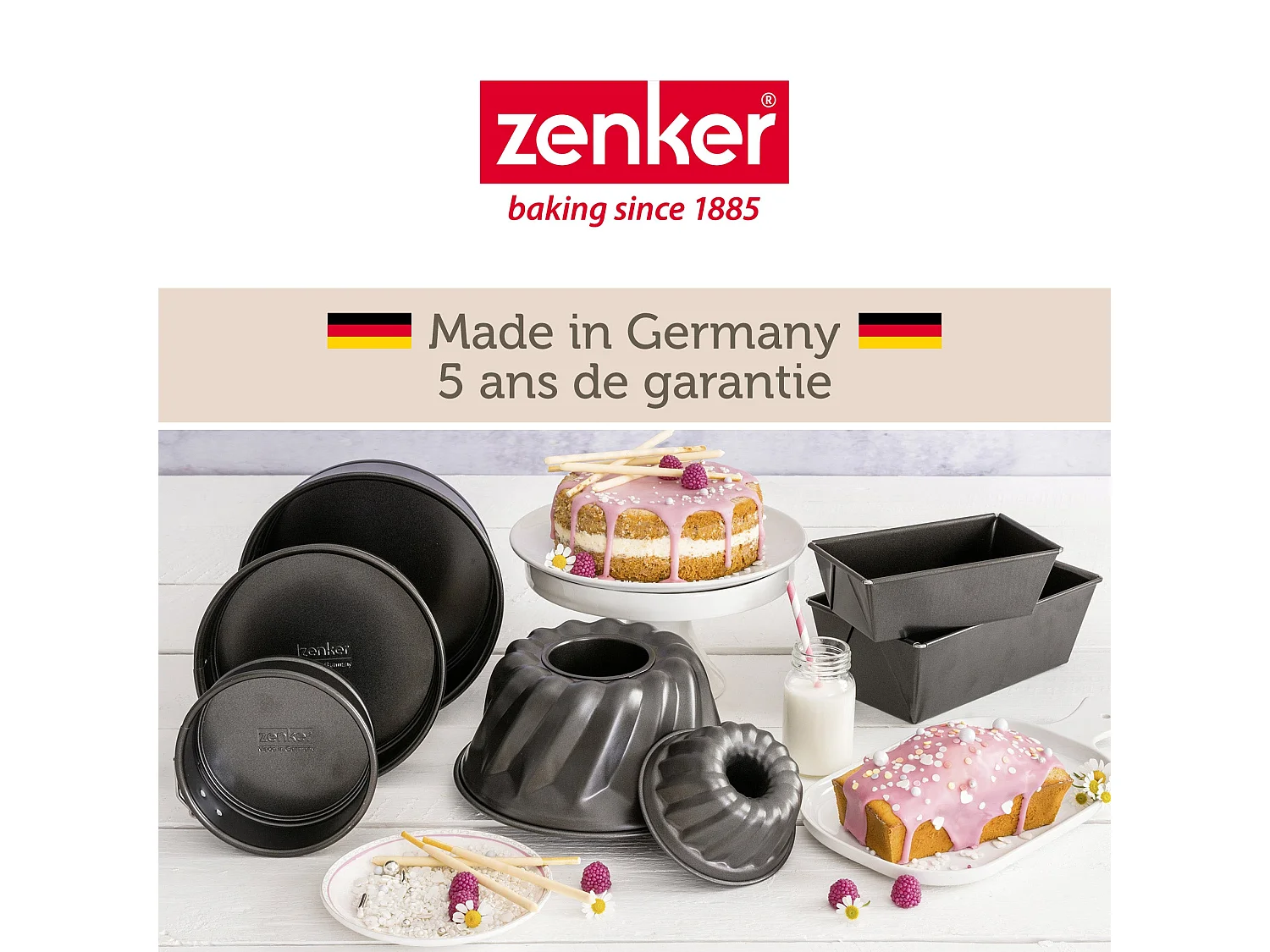 Moule à manqué à charnière 18 cm Zenker Spécial Mini