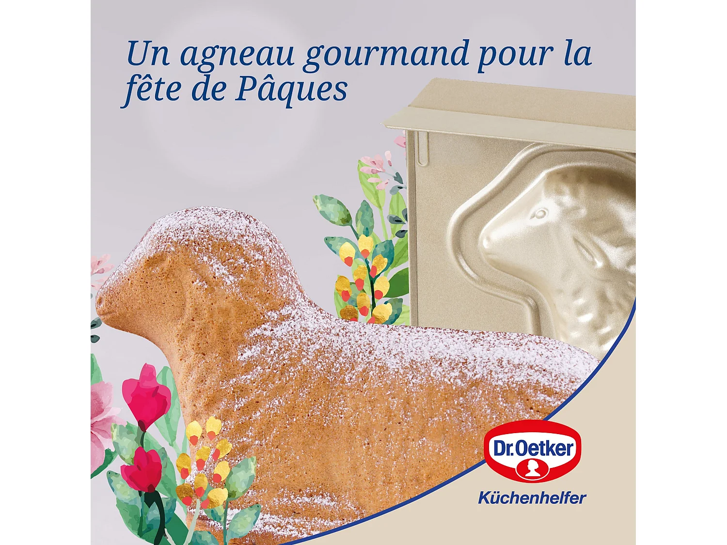 Moule à gâteaux agneau pascal Dr. Oetker Baker Edition