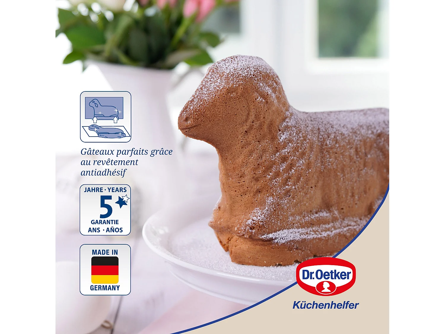 Moule à gâteaux agneau pascal Dr. Oetker Baker Edition