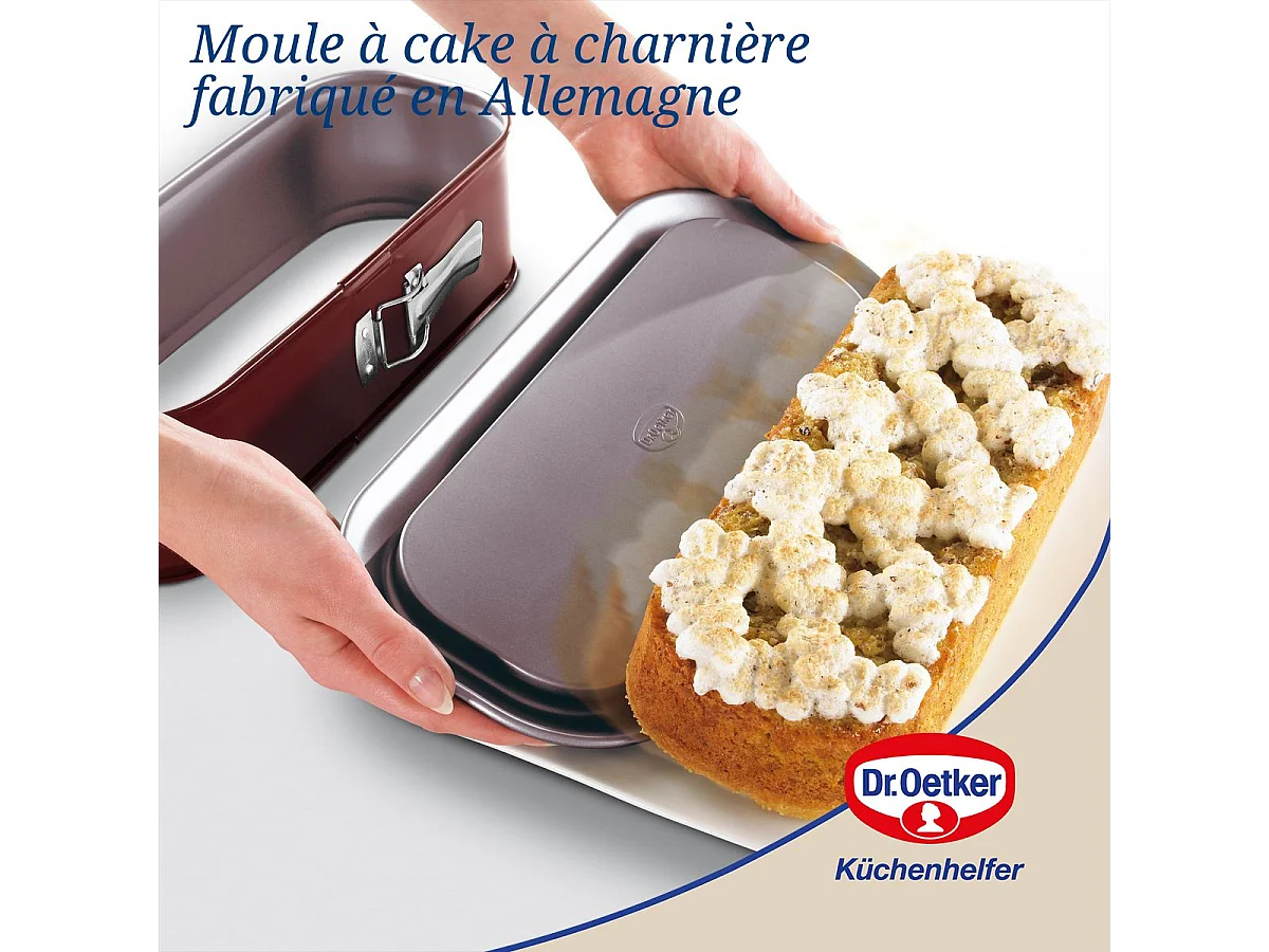 Moule à cake à charnière 30 cm Dr Oetker Back-Liebe Bicolor