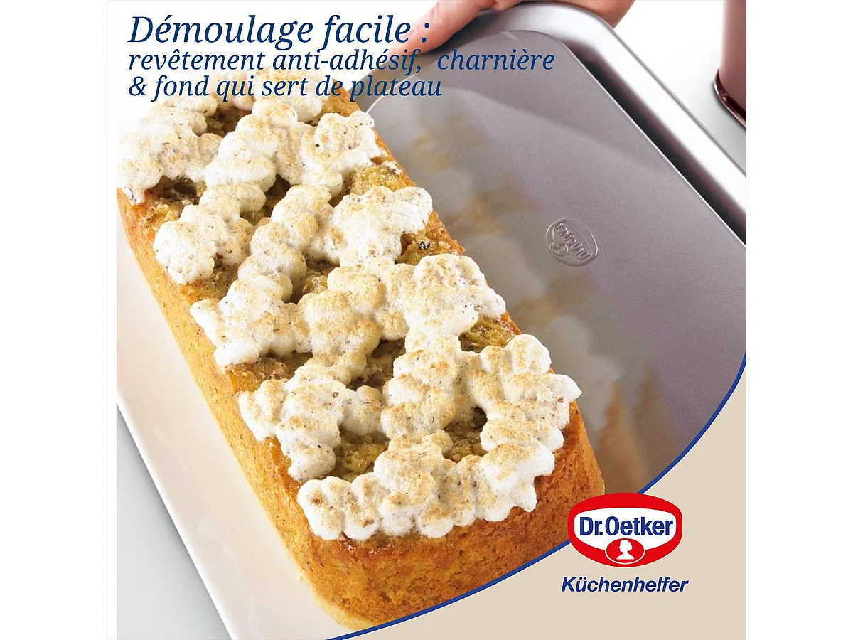 Moule à cake à charnière 30 cm Dr Oetker Back-Liebe Bicolor
