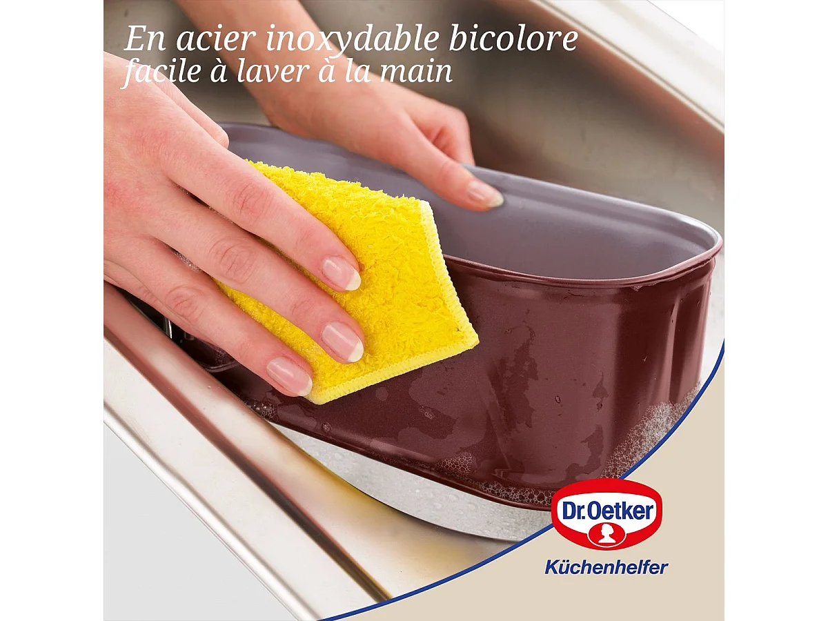 Moule à cake à charnière 30 cm Dr Oetker Back-Liebe Bicolor