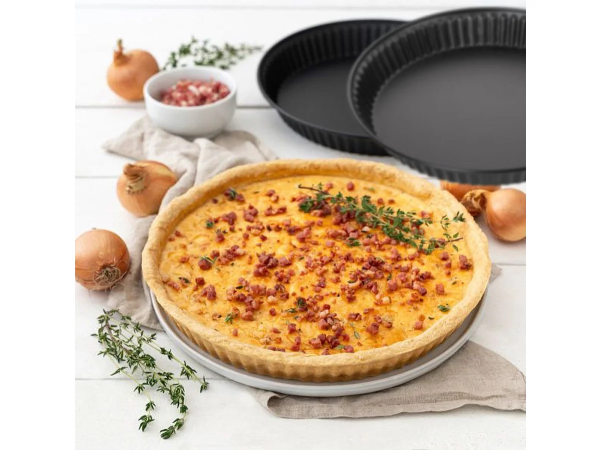 Set de 2 moules à tartes ou quiches de 28 cm et 30 cm Zenker Spécial Countries
