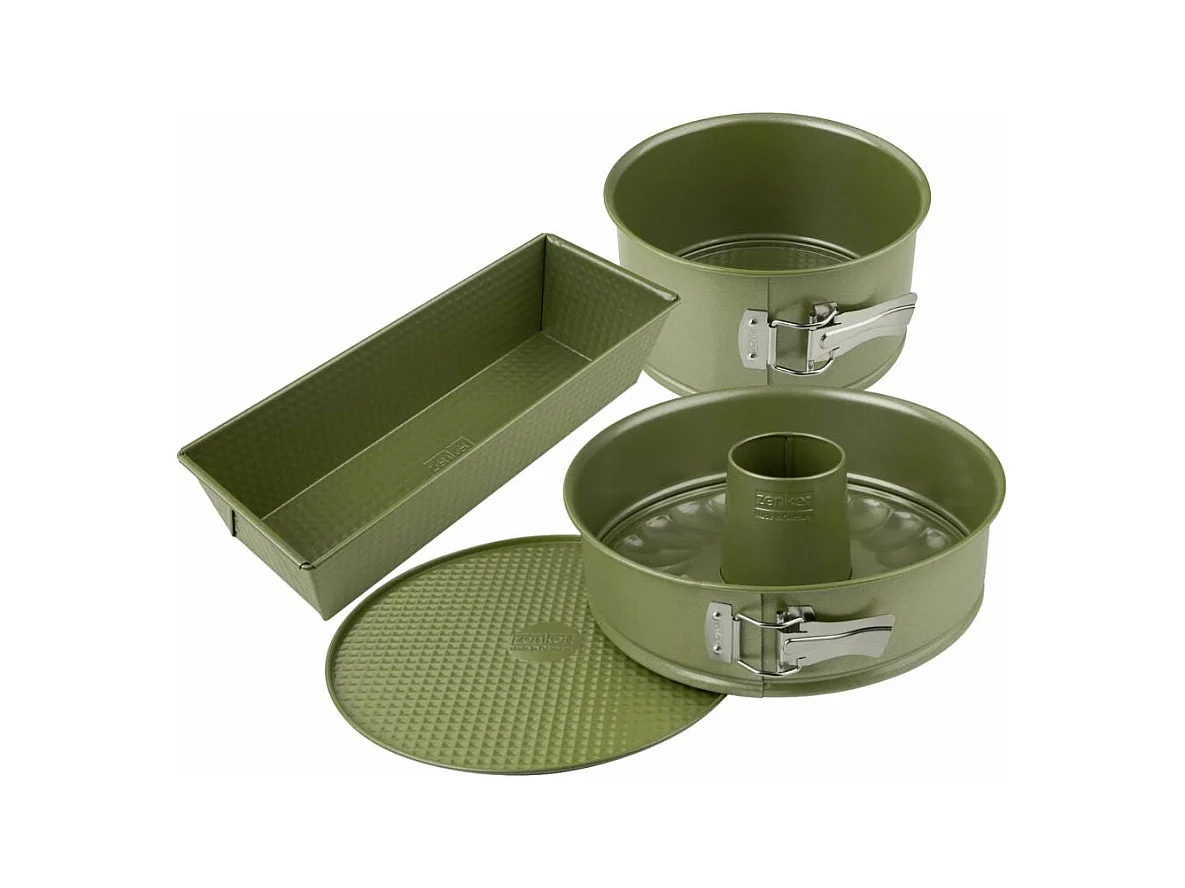 Ensemble de 3 moules à gâteaux de 18 à 30 cm Zenker Green Vision