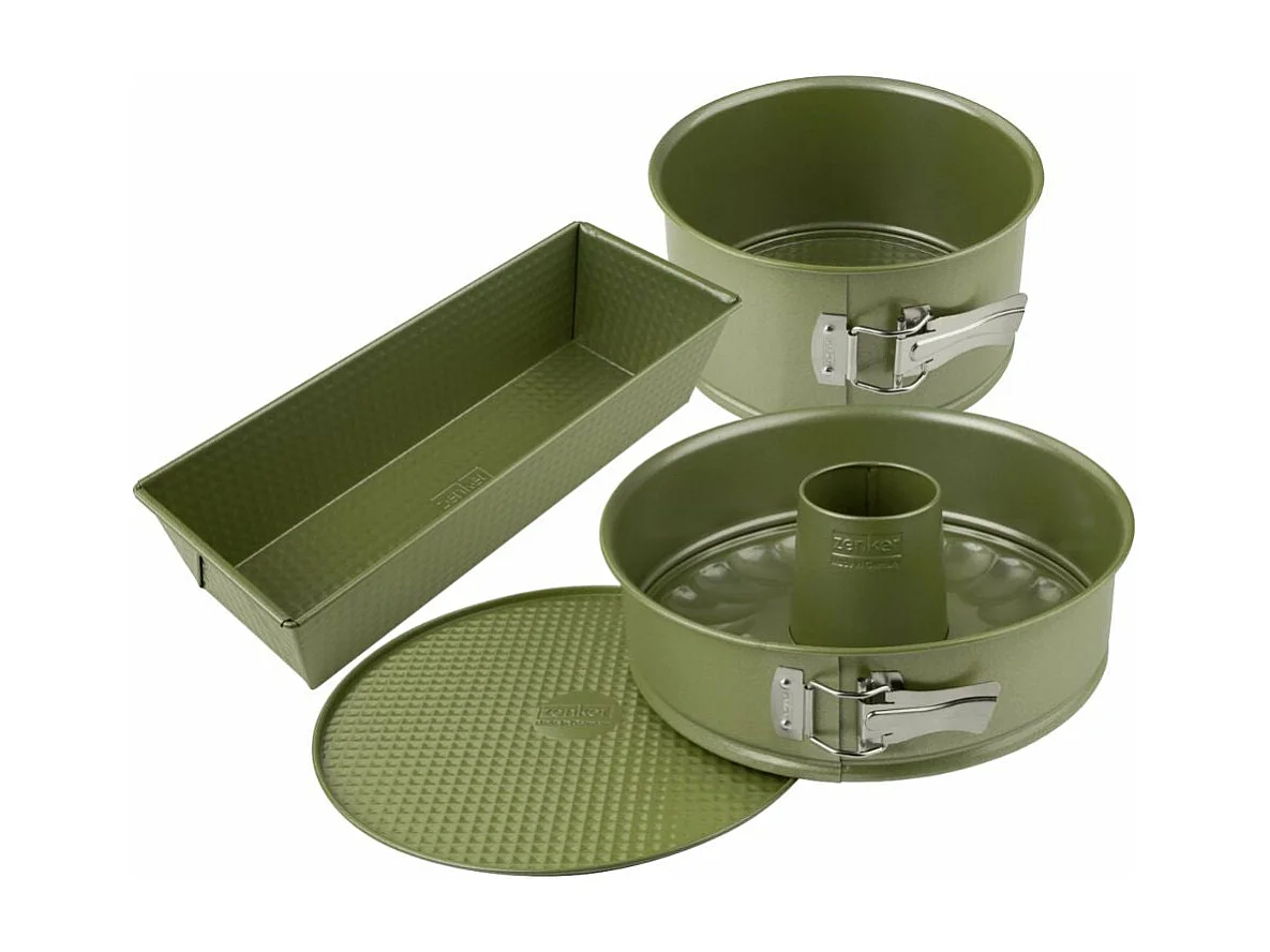 Ensemble de 3 moules à gâteaux de 18 à 30 cm Zenker Green Vision