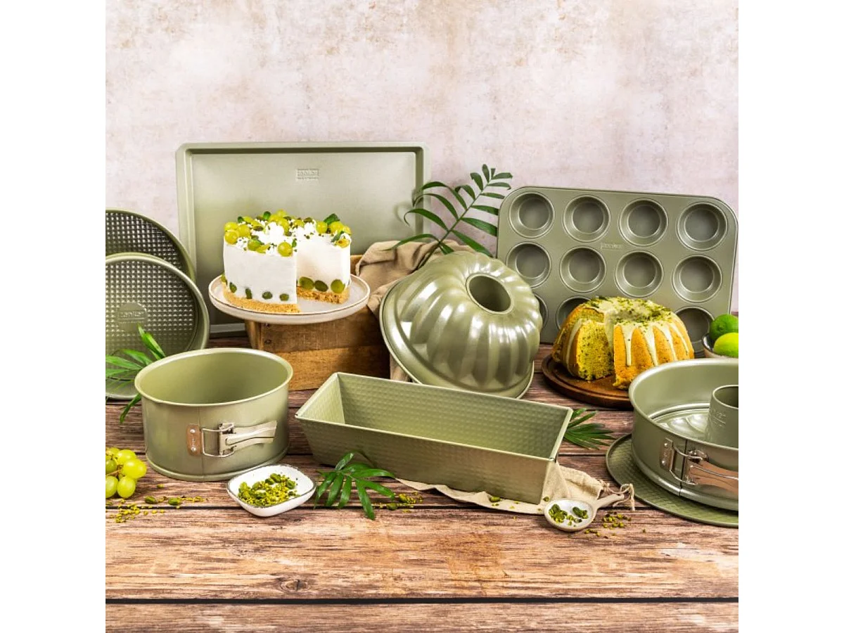 Ensemble de 3 moules à gâteaux de 18 à 30 cm Zenker Green Vision