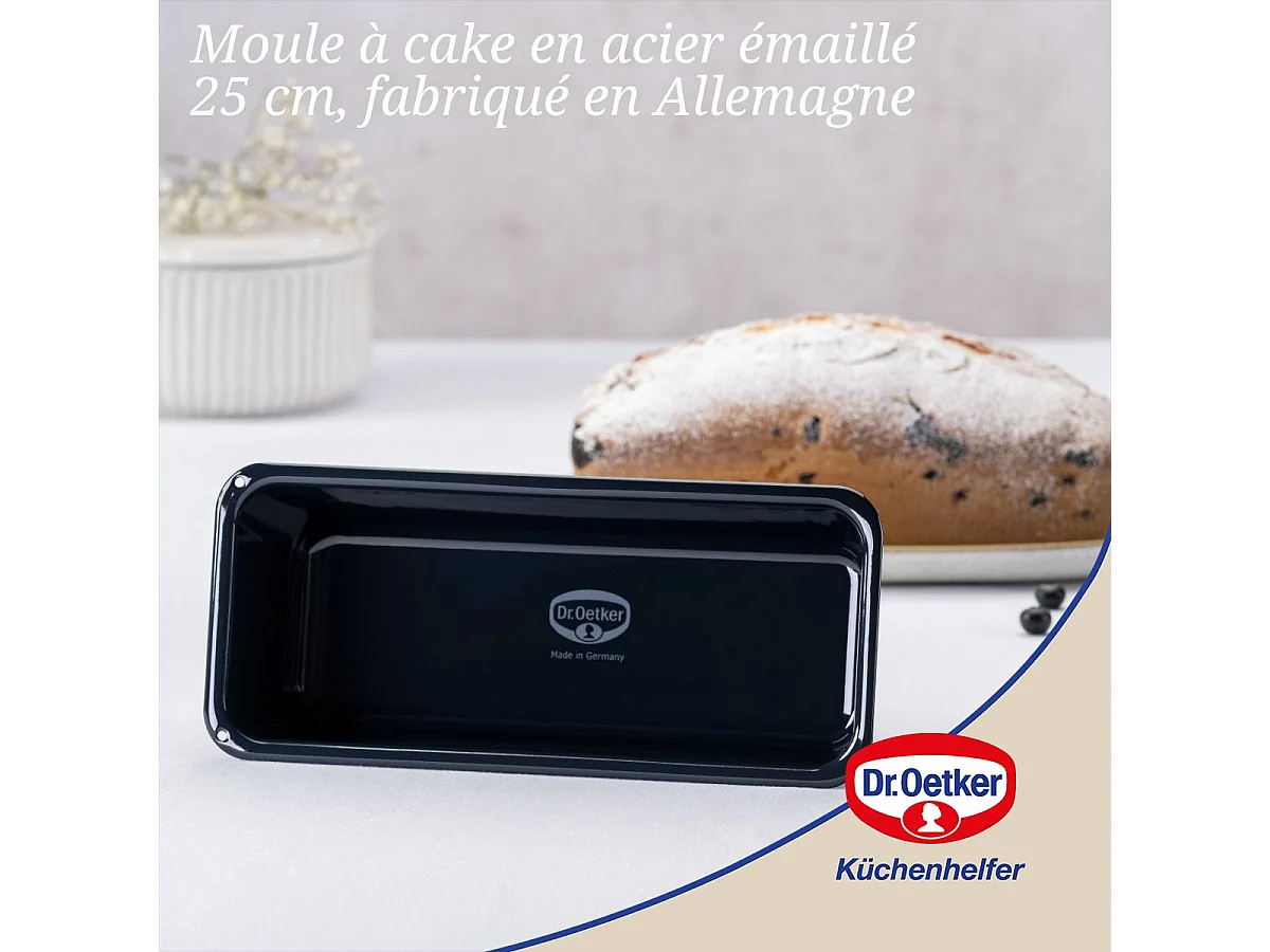 Moule à cake coins arrondis 25 cm Dr Oetker Back Liebe