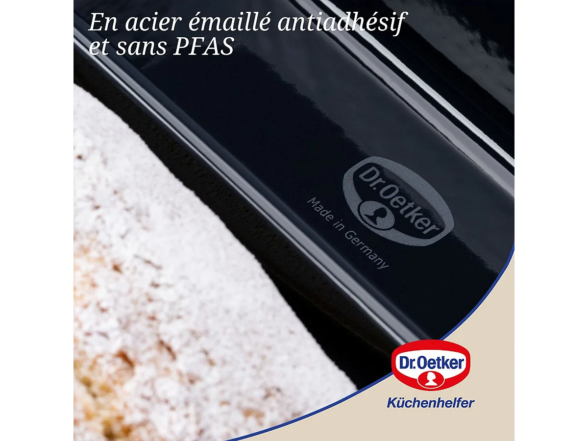 Moule à cake coins arrondis 25 cm Dr Oetker Back Liebe