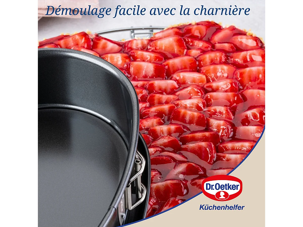 Moule à charnière en forme de cœur 25 cm Dr. Oetker