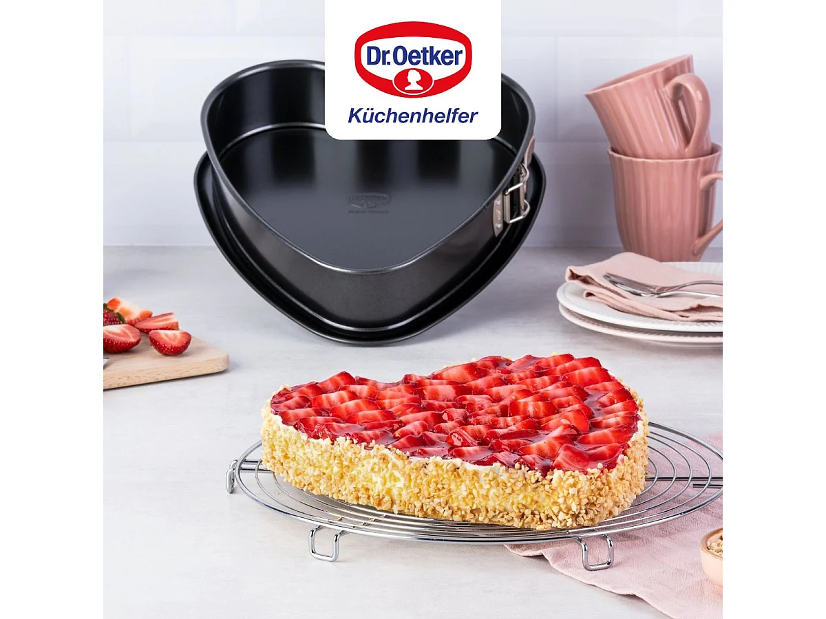 Moule à charnière en forme de cœur 25 cm Dr. Oetker