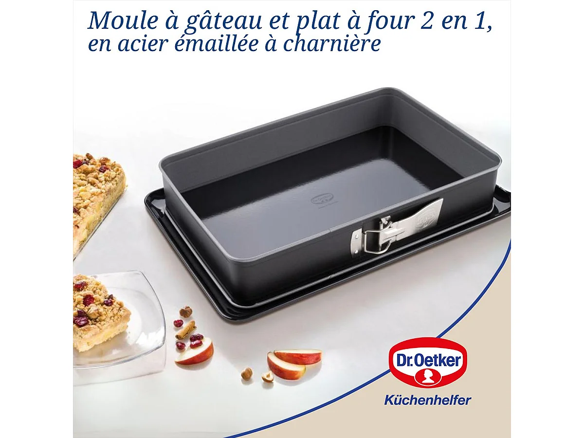 Moule à gâteau et plat four 38 x 25 x 7 cm Dr Oetker Back-Idee Kreativ