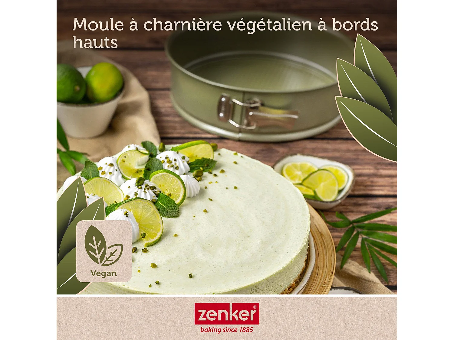 Moule à manqué à charnière 24 cm Zenker Green Vision