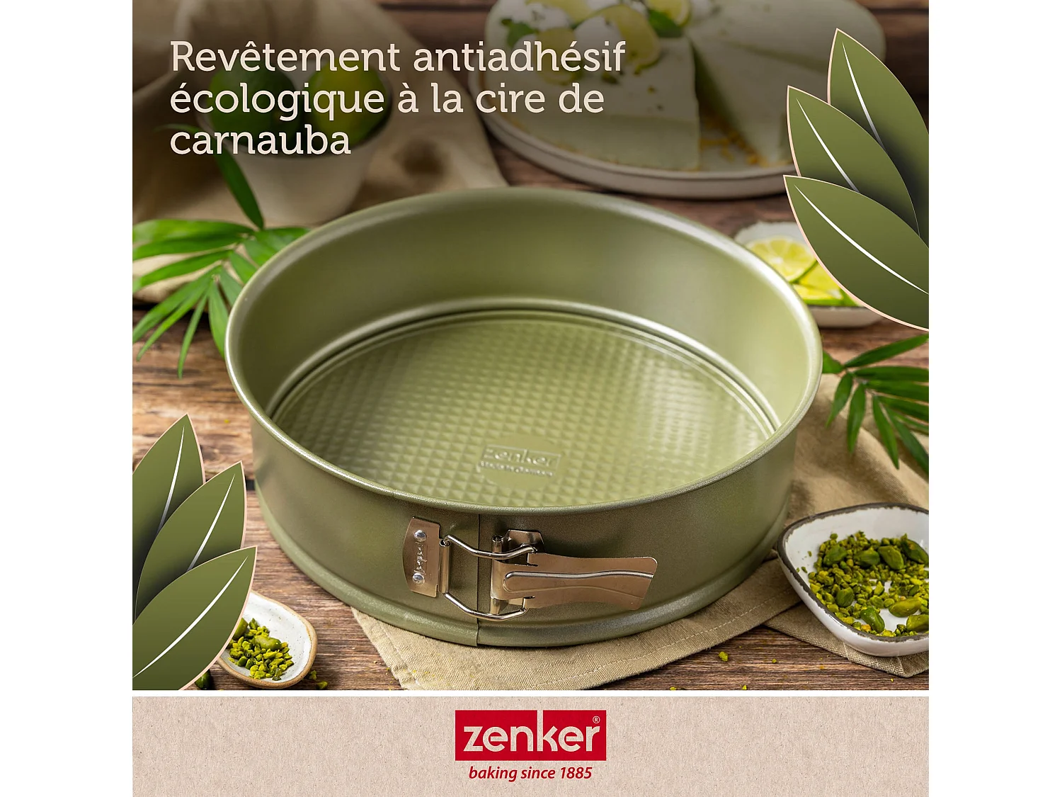 Moule à manqué à charnière 24 cm Zenker Green Vision