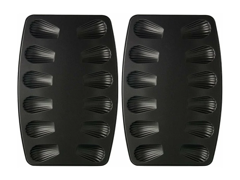 Lot de 2 moules à madeleines 12 empreintes Zenker Spécial Countries
