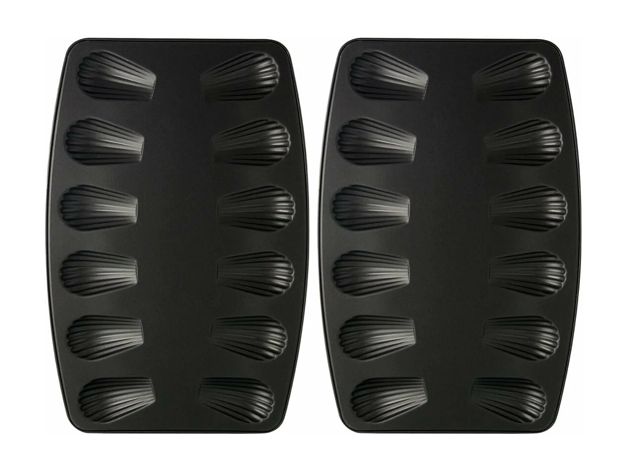 Lot de 2 moules à madeleines 12 empreintes Zenker Spécial Countries