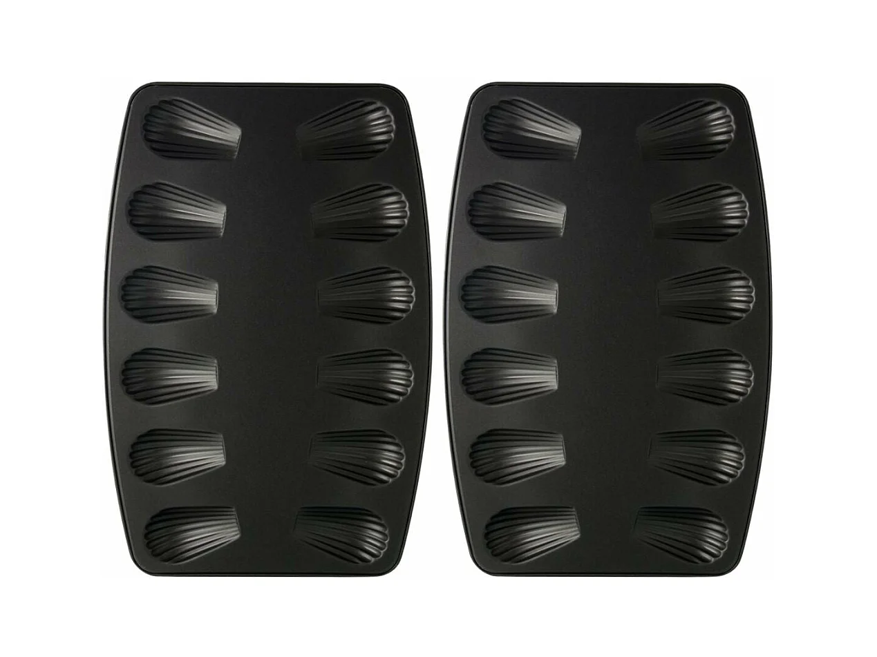 Lot de 2 moules à madeleines 12 empreintes Zenker Spécial Countries