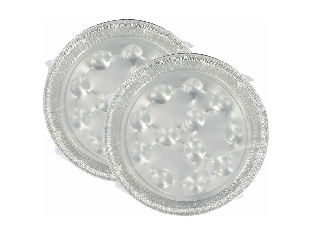 Lot de 2 packs de 10 plats à escargots en aluminium 17,5 cm Fackelmann