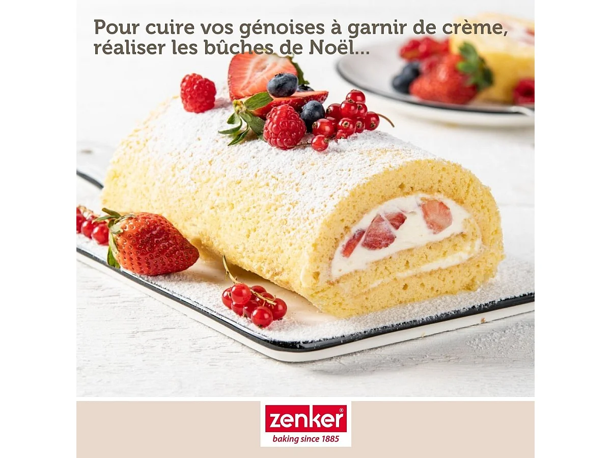 Moule à génoise et biscuit roulé en silicone 36 x 27 cm Zenker Sweet Sensation