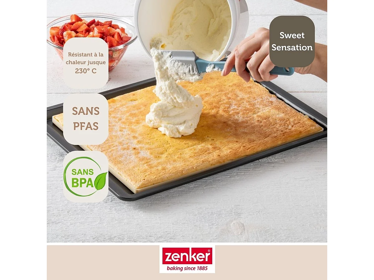 Moule à génoise et biscuit roulé en silicone 36 x 27 cm Zenker Sweet Sensation