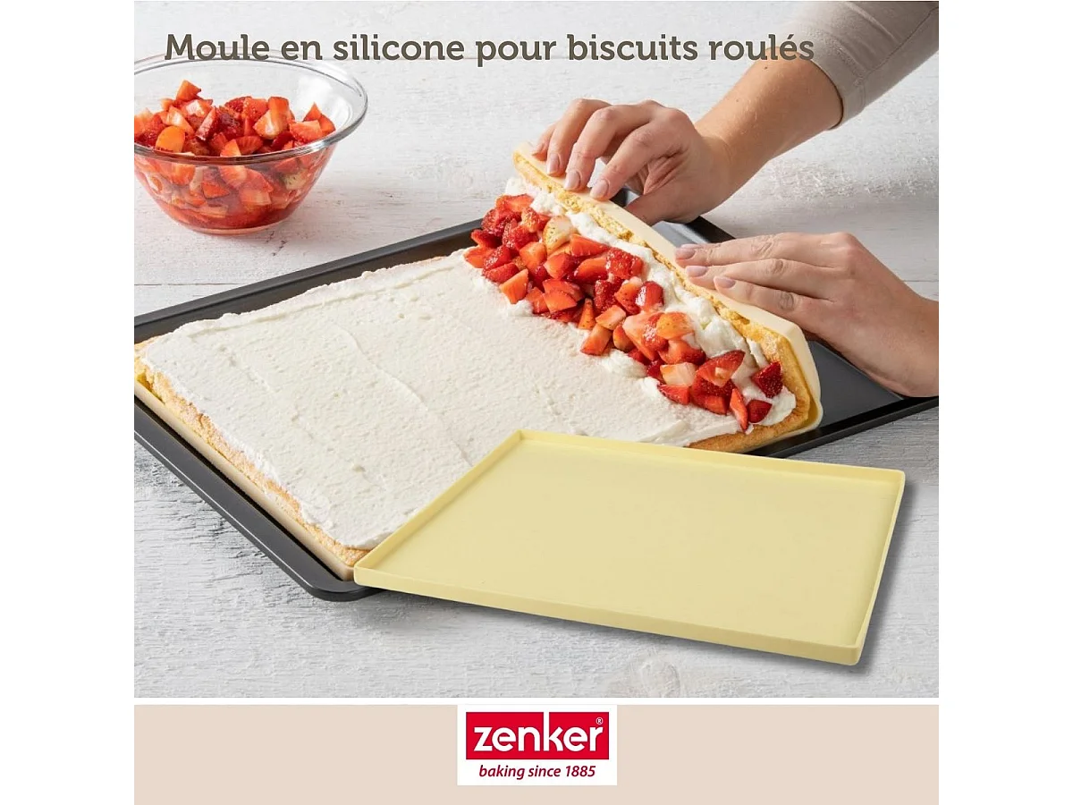 Moule à génoise et biscuit roulé en silicone 36 x 27 cm Zenker Sweet Sensation