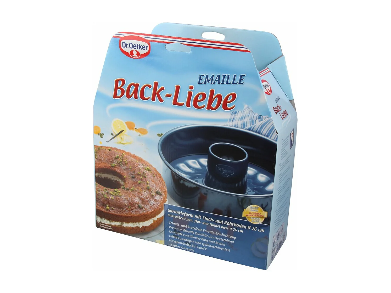 Moule à manqué et savarin double fond 26 cm Dr. Oetker Back Liebe
