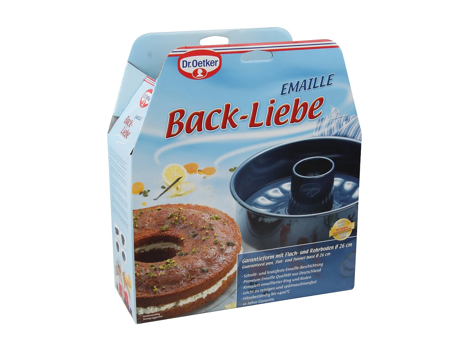Moule à manqué et savarin double fond 26 cm Dr. Oetker Back Liebe
